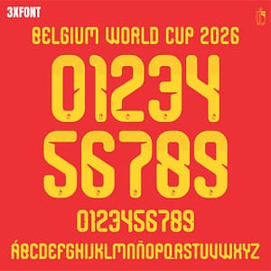 Belgium World Cup 2026 Font (OTF & Vector)