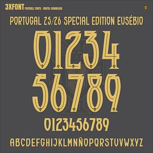 Portugal 2025/2026 Special Edition Eusébio Font (OTF & Vector)
